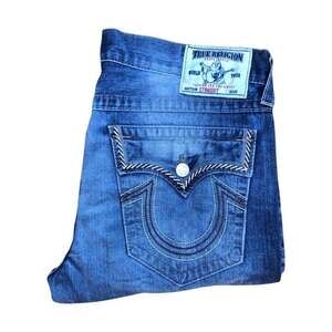 TRUE Religion Jeans Size 36 STRAIGHT Blue